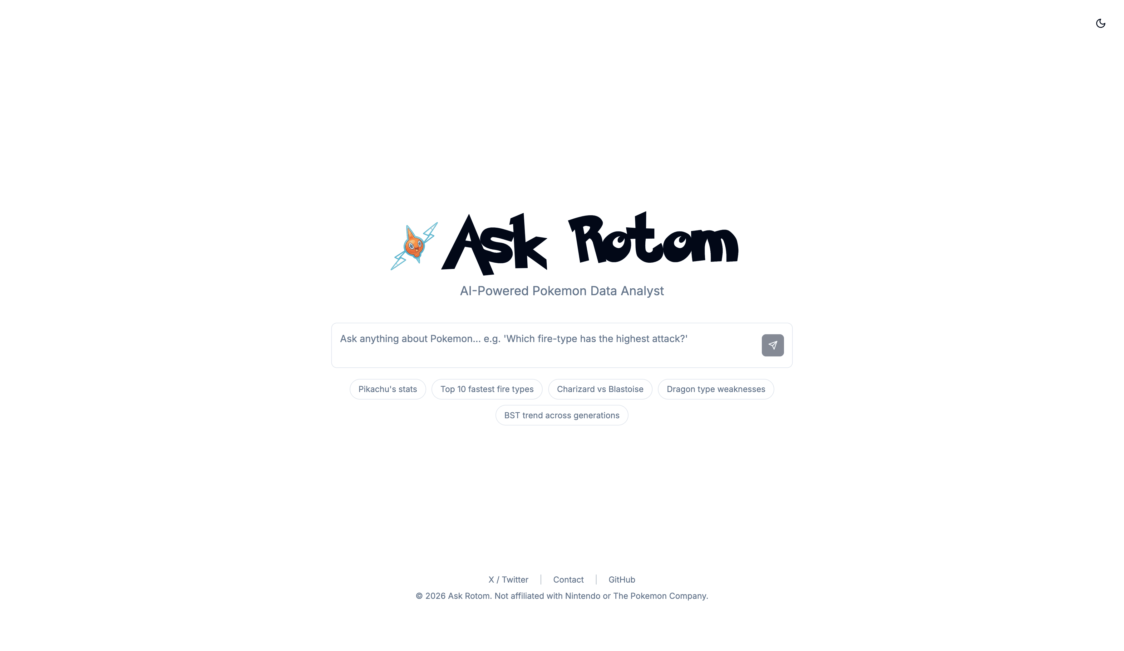 Ask Rotom ekran görüntüsü
