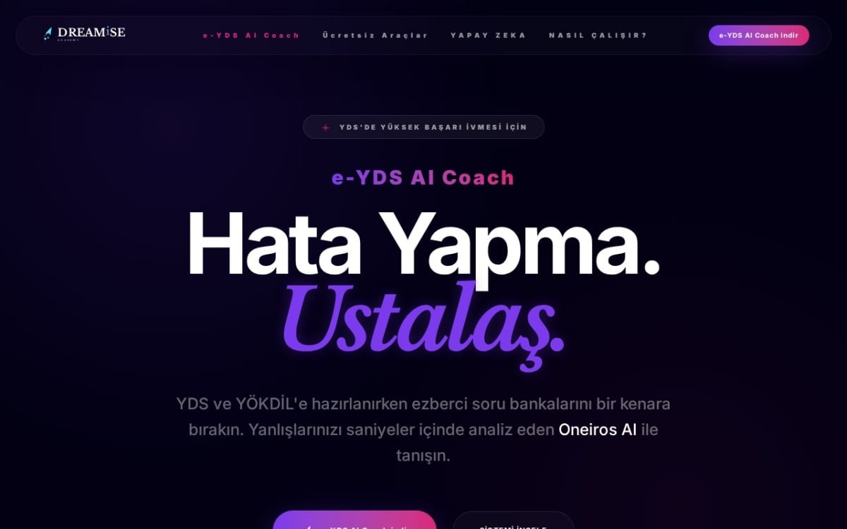 eYDS AI Coach ekran görüntüsü