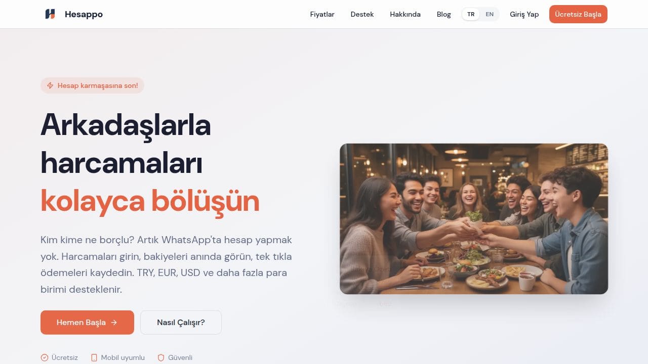 Hesappo ekran görüntüsü