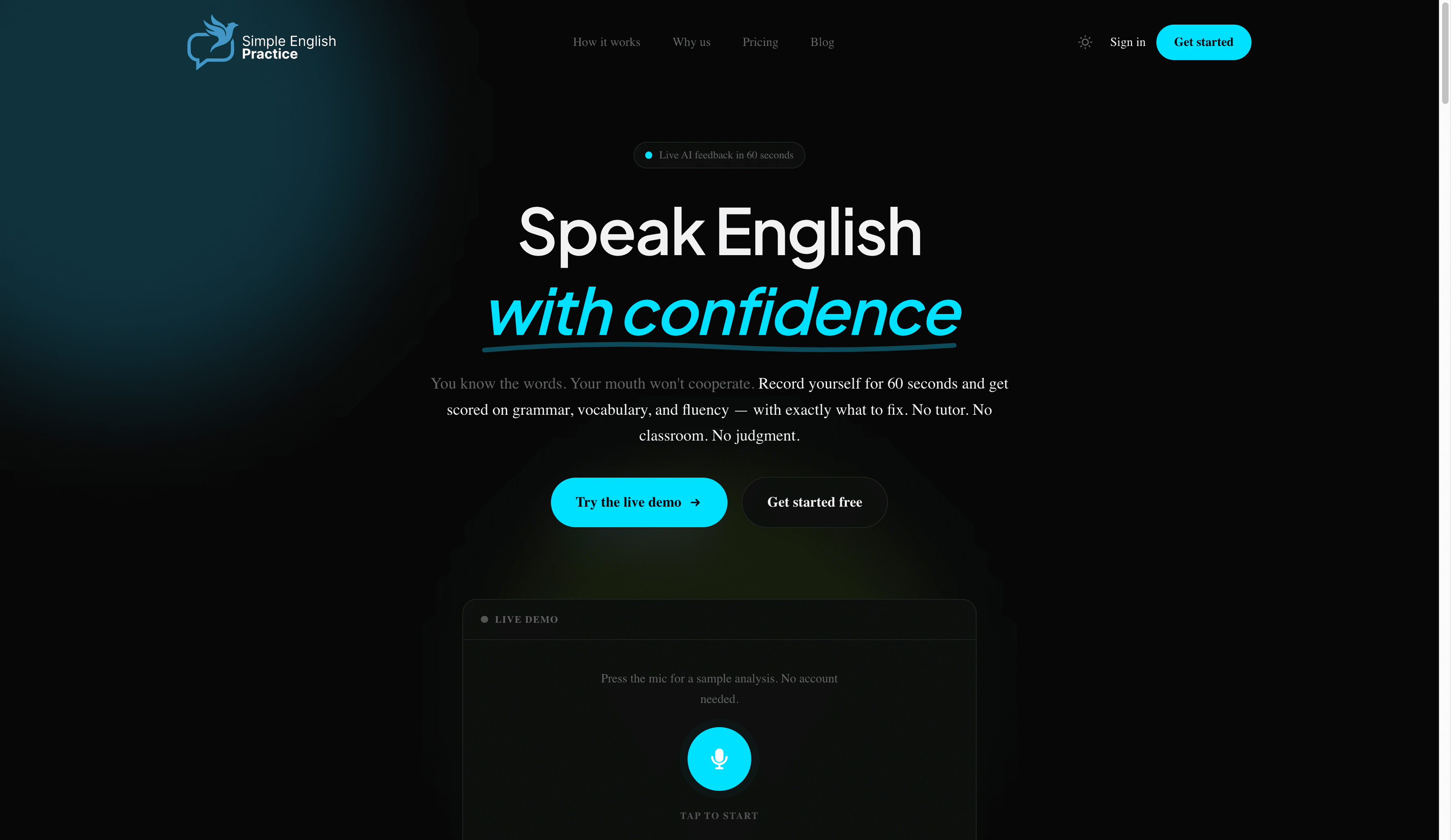 Simple English Practice ekran görüntüsü