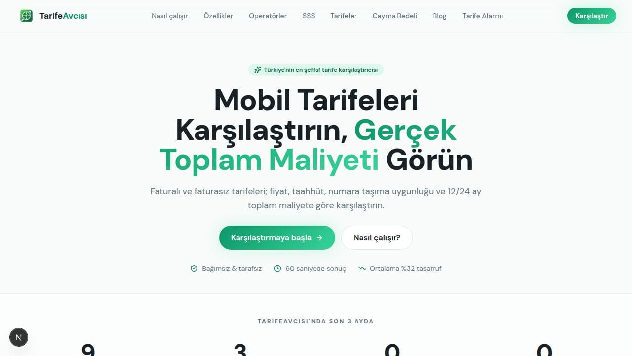 Tarife Avcısı ekran görüntüsü